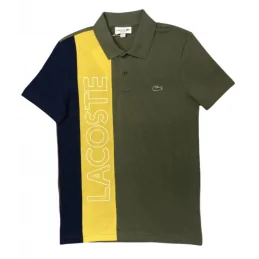 10955SHORT SLEEVED RIBBED COLLAR SHIRTLACOSTE