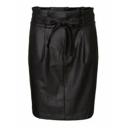 JUPE VMEVA HR PAPERBAG COATED SKIRT GA NOOS VERO MODA