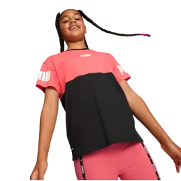 TEE-SHIRT COLOR BLOCK POWER JUNIOR PUMA SPORT2000 Ploërmel et Locminé