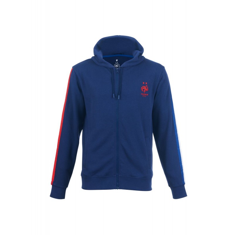 SWEATSHIRT CAPUCHE ZIPPE  FFF FFF SPORT2000 Ploërmel et Locminé