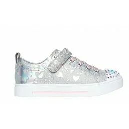 CHAUSSURES TWINKLE SPARKS - HEATHER CHARM JUNIOR SKECHERS