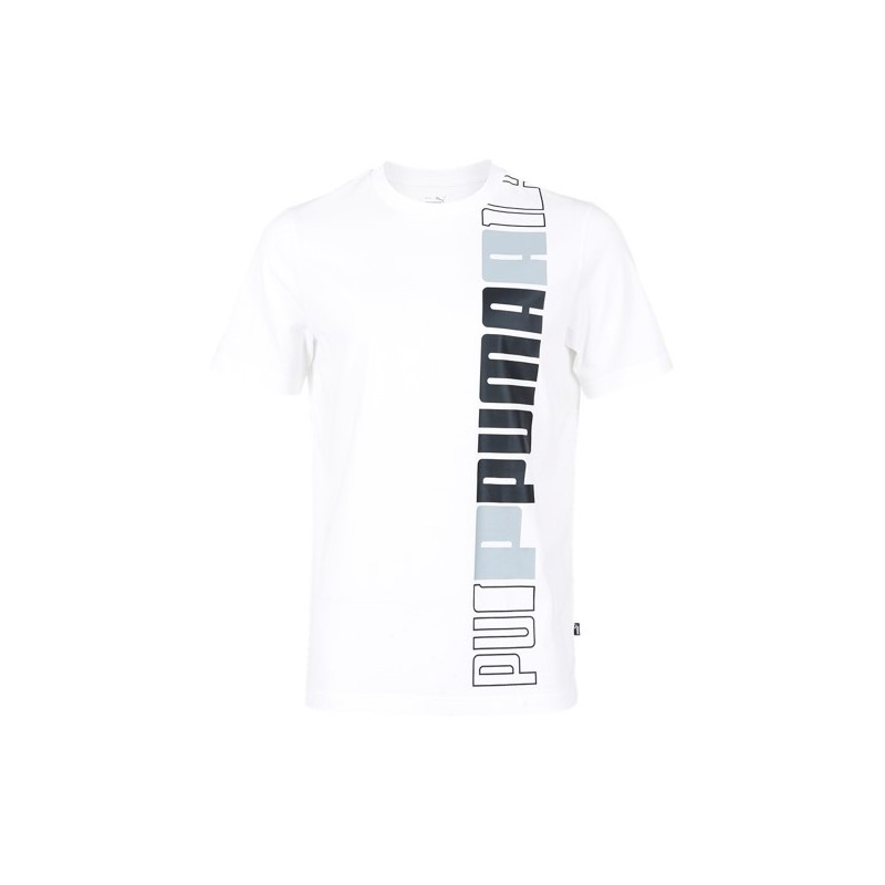 TEE-SHIRT PUMA  BLANC PUMA SPORT2000 Ploërmel et Locminé