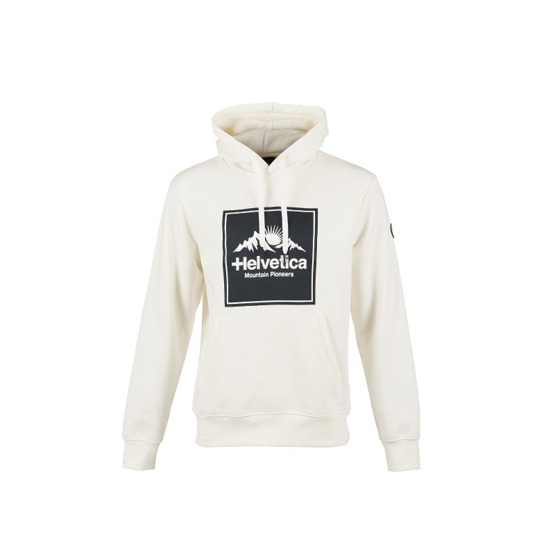 SWEAT A CAPUCHE HELVITICA BLANC HELVETICA SPORT2000 Ploërmel et Locminé