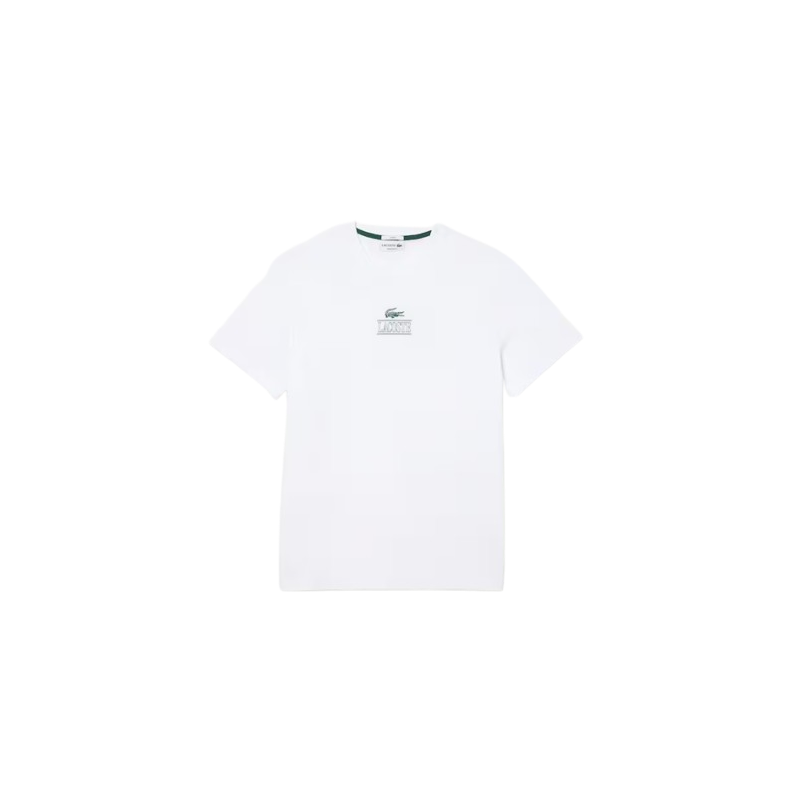 TEE-SHIRTS BLANC CORE GRAPHICS LACOSTE SPORT2000 Ploërmel et Locminé