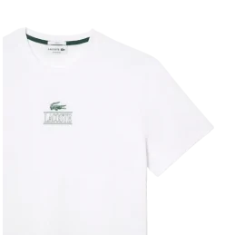 TEE-SHIRTS BLANC CORE GRAPHICS LACOSTE SPORT2000 Ploërmel et Locminé