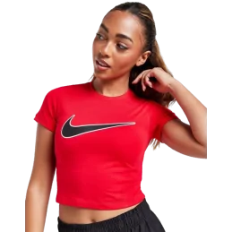 T-SHIRT ROUGE CROPPED NIKE SPORT2000 Ploërmel et Locminé