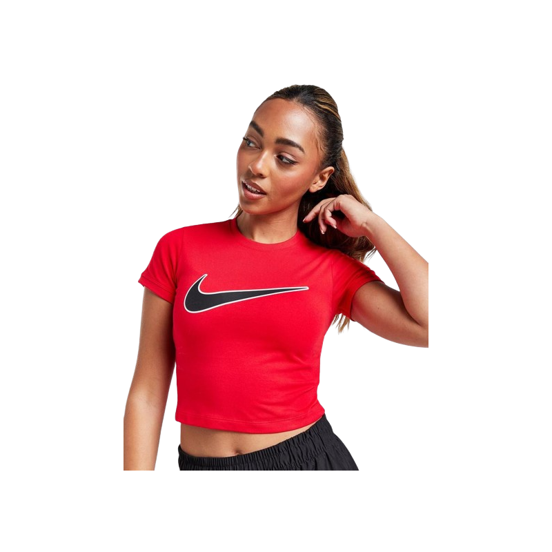 T-SHIRT ROUGE CROPPED NIKE SPORT2000 Ploërmel et Locminé