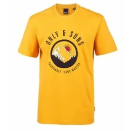 TEE-SHIRT ONLY JAUNE ONLY & SONS SPORT2000 Ploërmel et Locminé