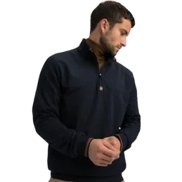 PULL ZIP BLEU MARINE SVELTE BENSON AND CHERRY SPORT2000 Ploërmel et Locminé