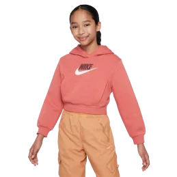 SWEATSHIRT CAPUCHE CROP ROSE CLUB FLEECE NIKE SPORT2000 Ploërmel et Locminé