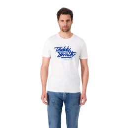 TEE-SHIRT BLANC SCRIPT TEDDY SMITH SPORT2000 Ploërmel et Locminé