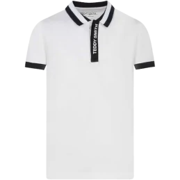 POLO ASIAN MANCHES COURTES BLANC TEDDY SMITH