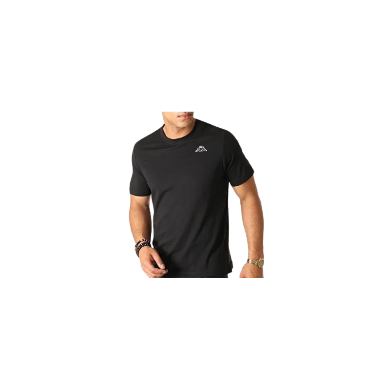 TEE SHIRT NOIR KAPPA KAPPA SPORT2000 Ploërmel et Locminé