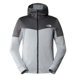 VESTE FULL ZIP FLEECE GRISE