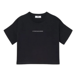 TEE SHIRT NOIR LE TEMPS DES...