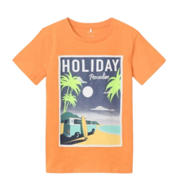 TEE SHIRT ORANGE NAME IT