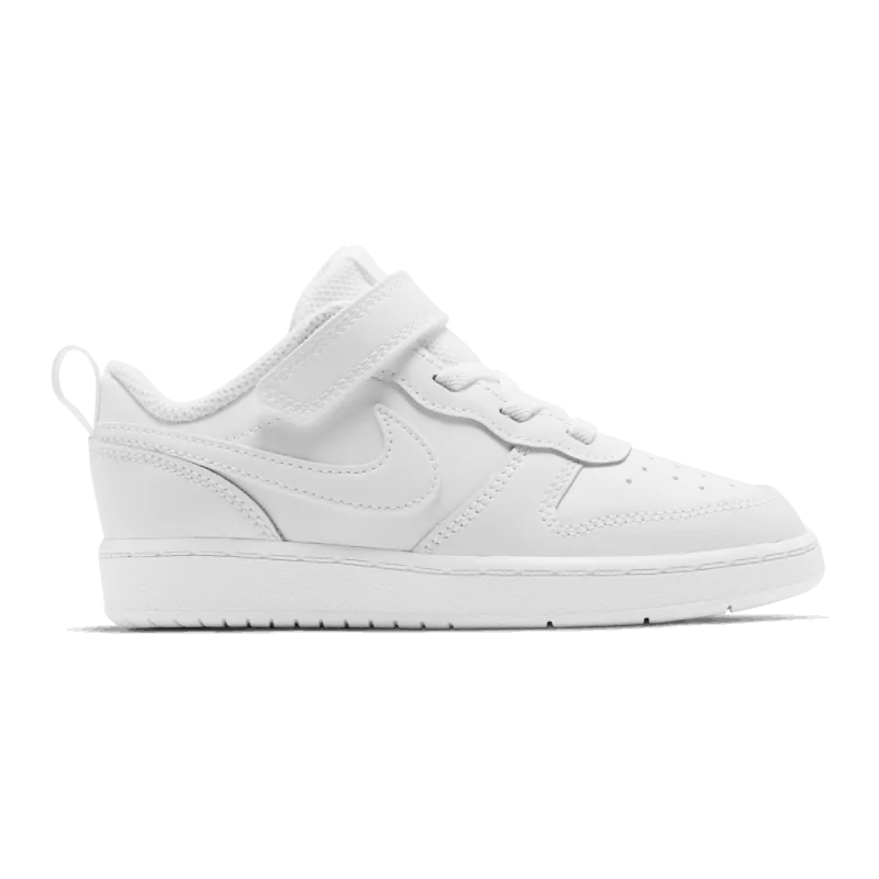 nike white floral court borough low velcro trainers